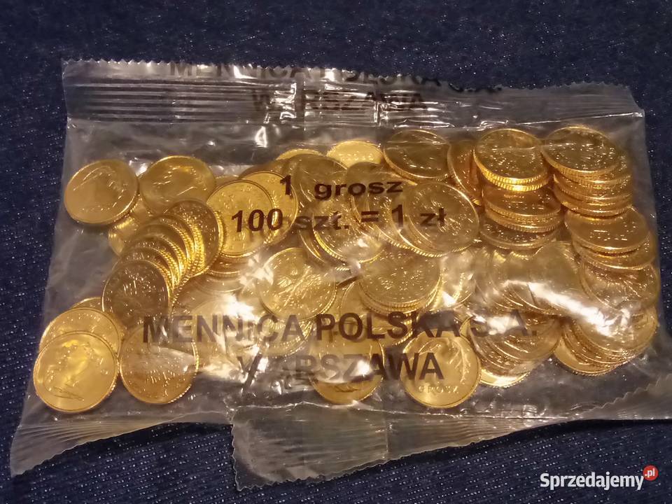 1 grosz 2014 worek 100 MW Warszawa