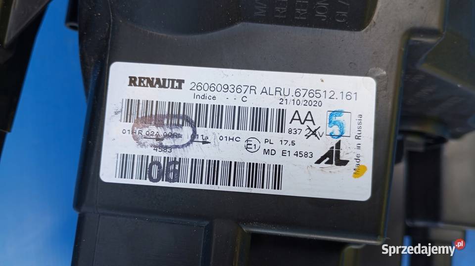 LAMPA LEWY PRZÓD EU LED DACIA DUSTER II 2 wielkopolskie Nowy Tomyśl