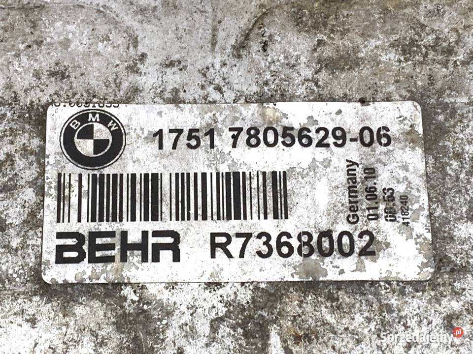 INTERCOOLER BMW F10 7805629 20 163 0916 osobowe sprzedam