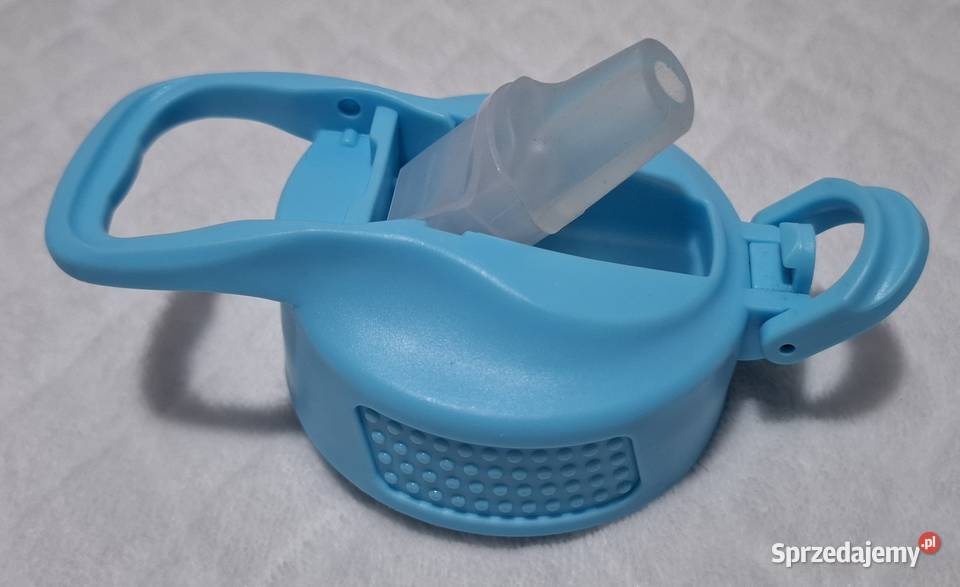 Nakrętka do bidonu na wodę dziubek niebieska 65 Butelki, bidony i lunch boxy Czeladź