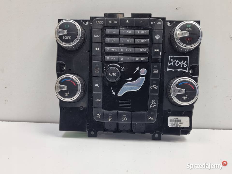 Volvo S60 II V60 I XC60 I PANEL KLIMATYZACJI Panele sterowania, przełączniki Janów