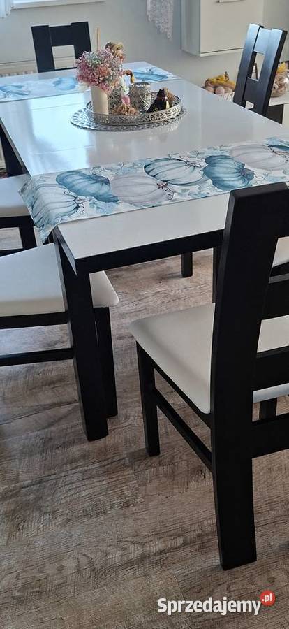 Stół plus 6 krzeseł 80cm Kobielice