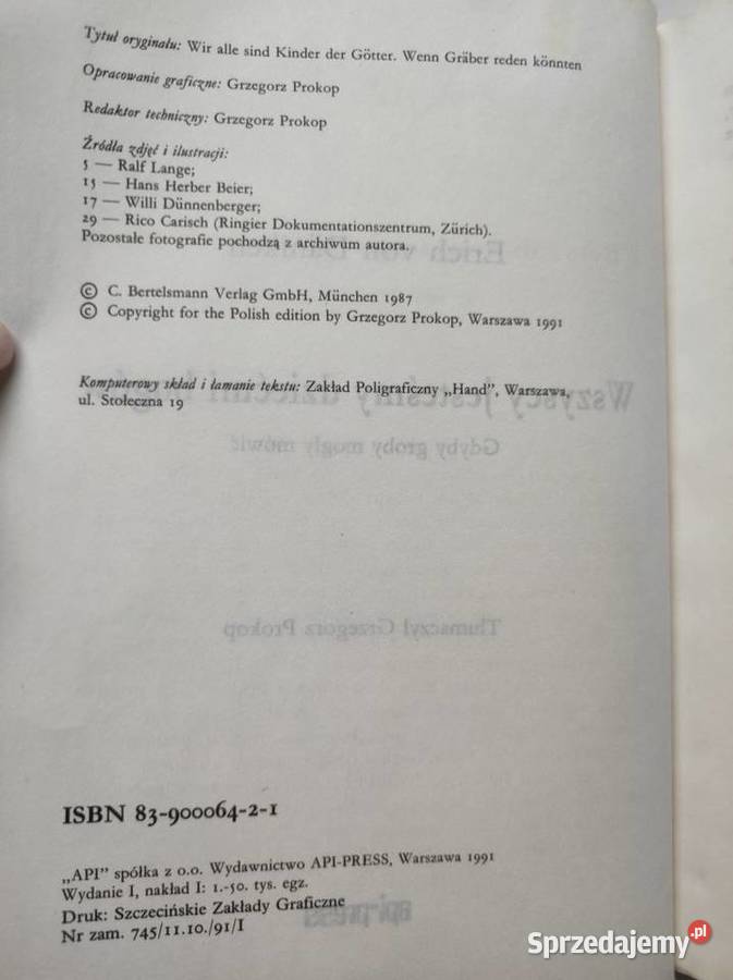 Erich von Dniken Wszyscy jesteśmy dziećmi bogów świętokrzyskie
