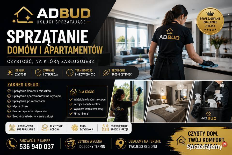 Usługi Sprzątające | Domy, Biura, Apartamenty l Po Remoncie