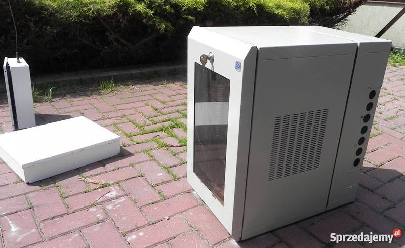 Szafa rack ze szklanymi drzwiami 2 huby 1 switch Kraków