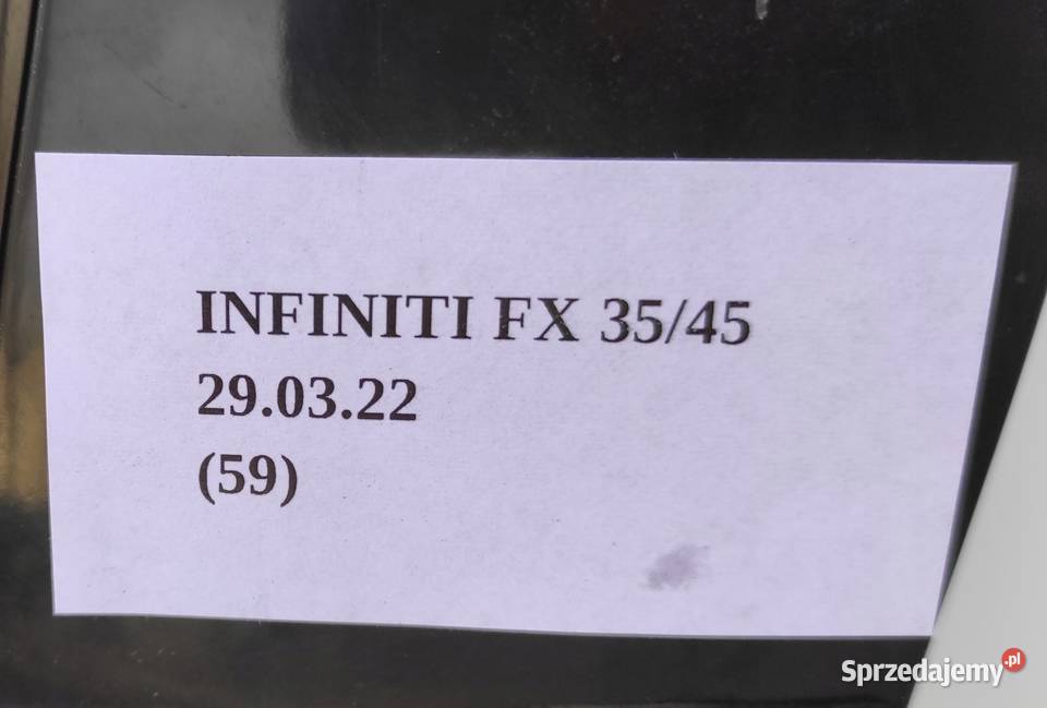 DRZWI LEWY PRZÓD GOŁE INFINITI FX35 FX45 osobowe Karoseria sprzedam