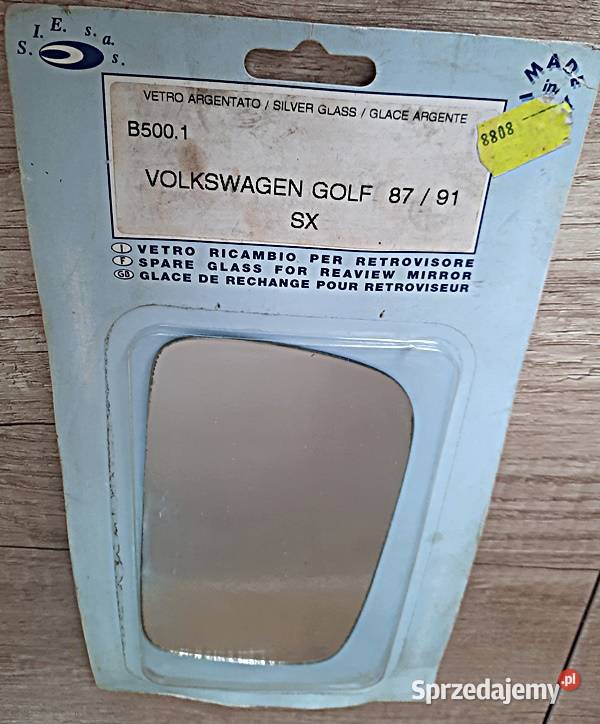 Szkło lusterko Volkswagen Golf 8791 SX osobowe wielkopolskie Ostrów Wielkopolski