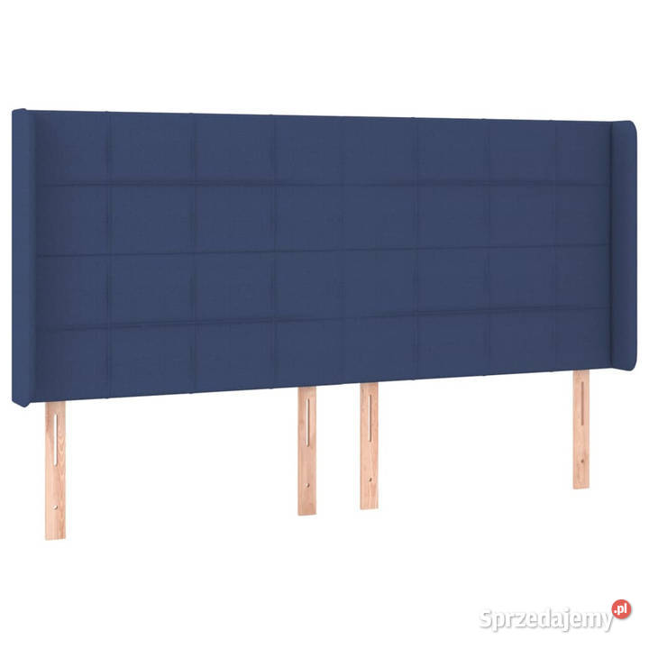 Zagłówek do łóżka z LED niebieski 183x16x118128