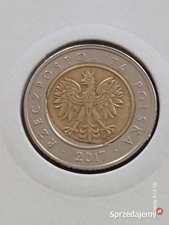 5 Złotych 2017 rDestrukt menniczy Konin