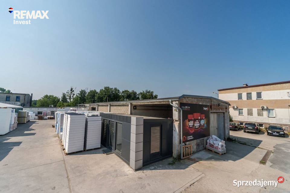 Teren inwestycyjny z dwoma magazynami Steblów 1516zł/m2