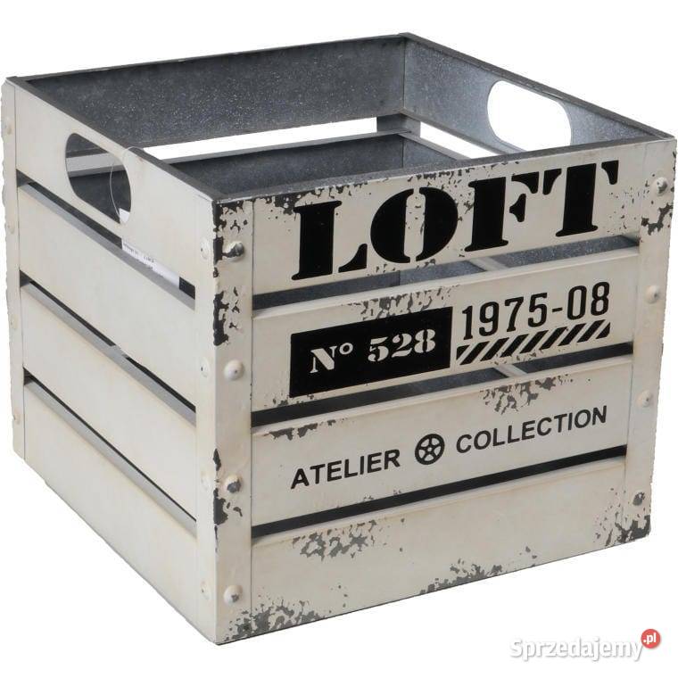 Metalowa skrzynka LOFT industrialny organizer Skierniewice