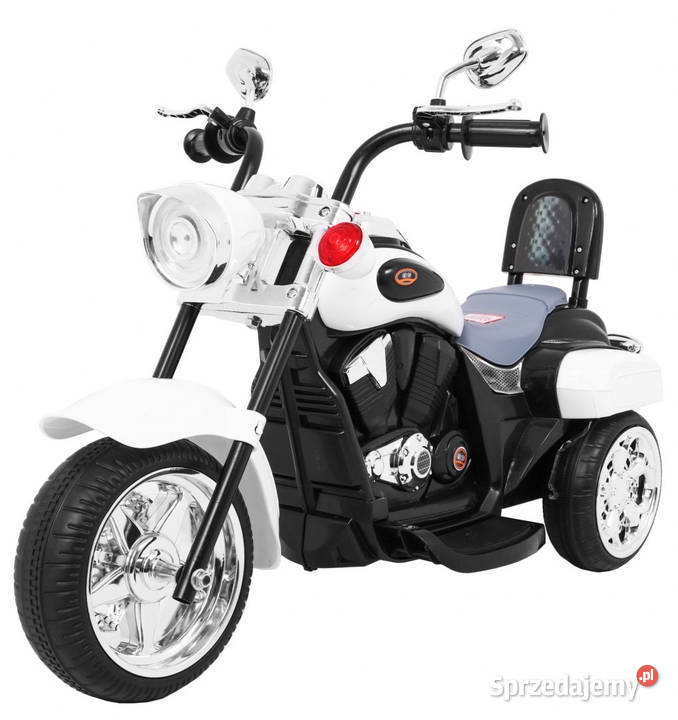Motorek Chopper NightBike Biały auto na Łopuszno