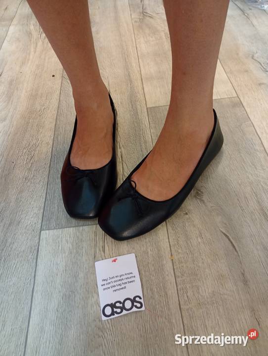 42 ASOS Design Czarne baleriny z Londynu na Balerinki małopolskie Kraków