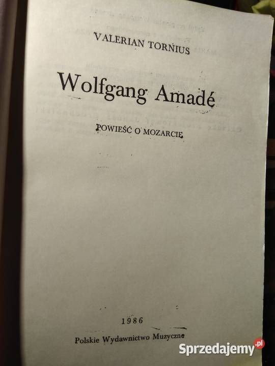 Biografia Mozarta Wolfgang amade książki mazowieckie Warszawa