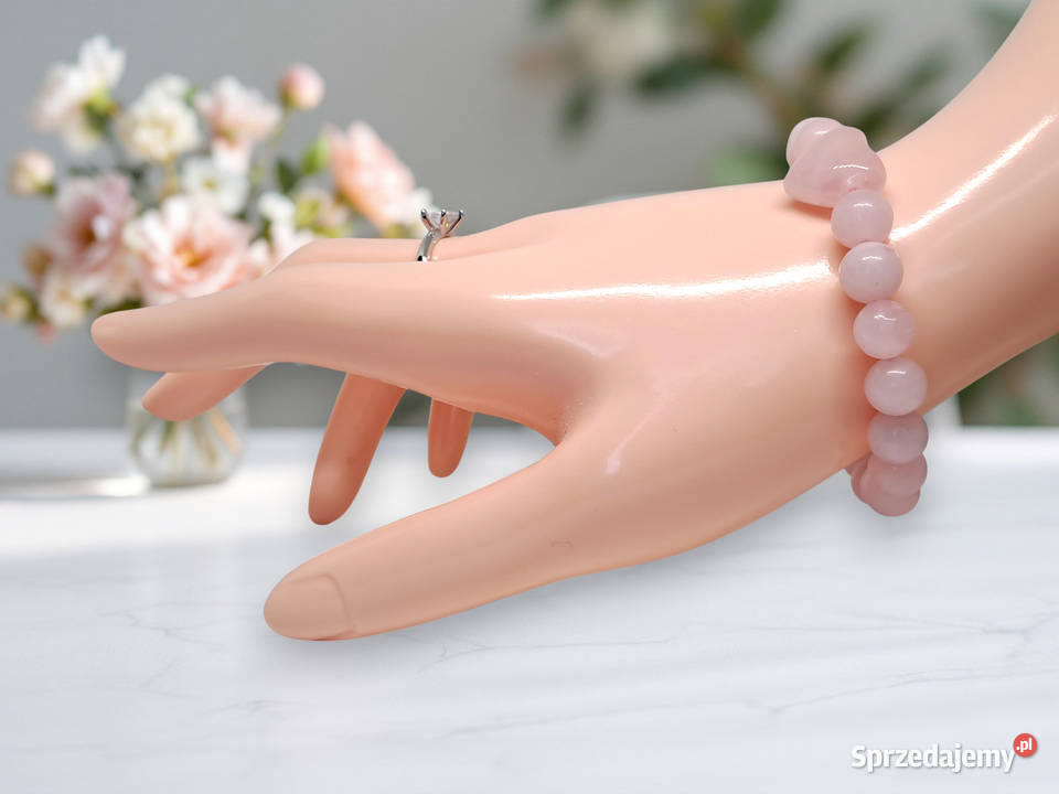 Bransoletka z kwarcu różowego KWARC RÓŻOWY serce Warszawa