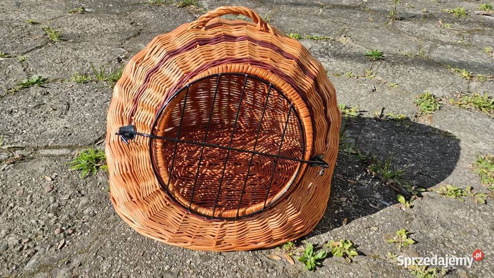 Koszyk transporter wiklinowy kota albo małego Ruda Śląska
