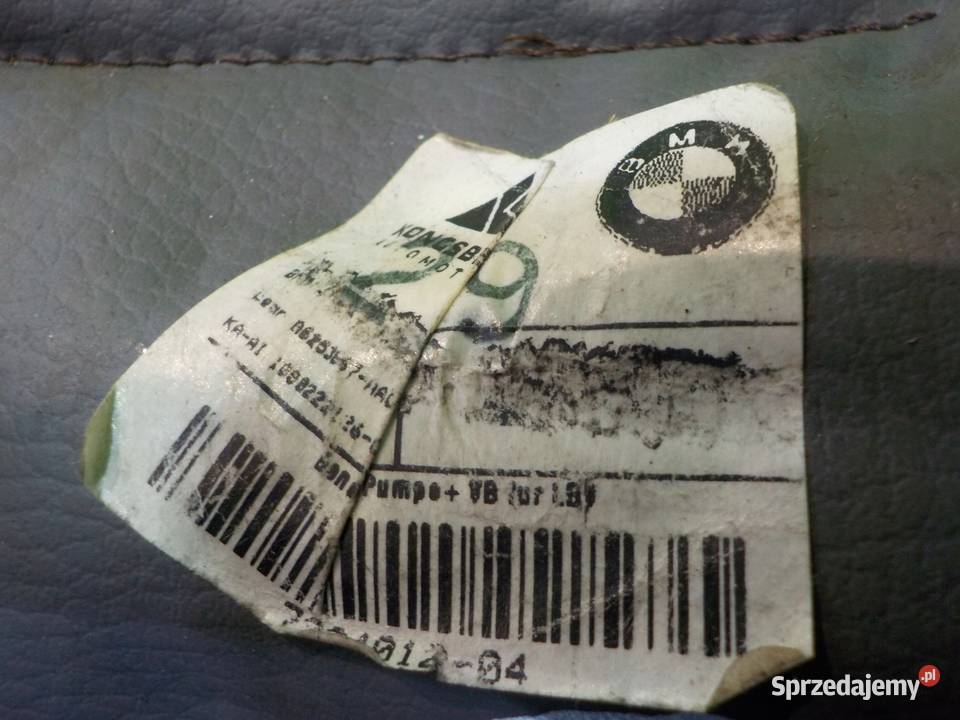 BMW 3 F30 20 D 12r 4D pompka fotela prawa przod Suków