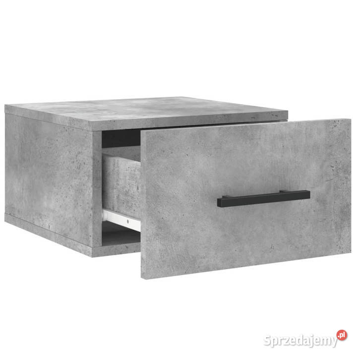 Wisząca szafka nocna szarość betonu 35x35x20 mazowieckie
