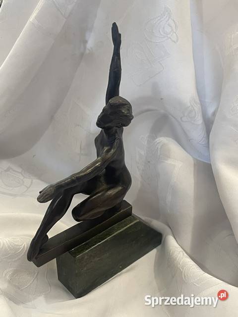 Statuetka Art Dco z Brązu Atletka Tancerka na Kraków