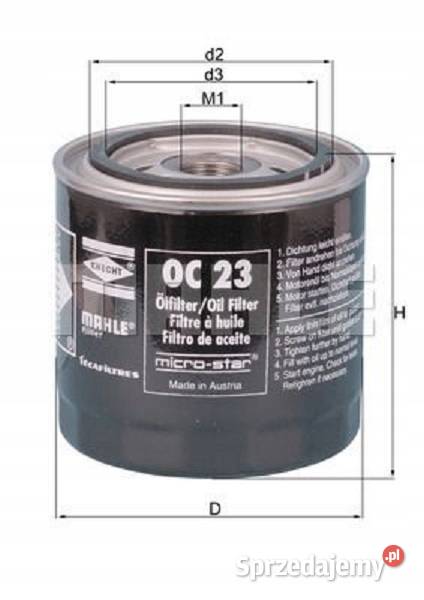 Filtr oleju LF3706 MAHLE FLEETGUARD Tyczyn