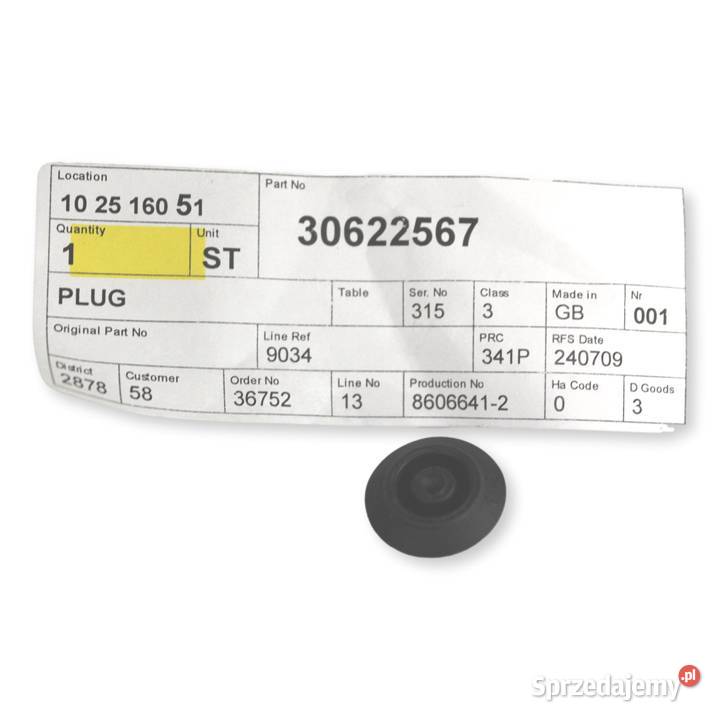 VOLVO zaslepka 12 mm drzwi nadwozia OE 30622567 Bielany Wrocławskie sprzedam