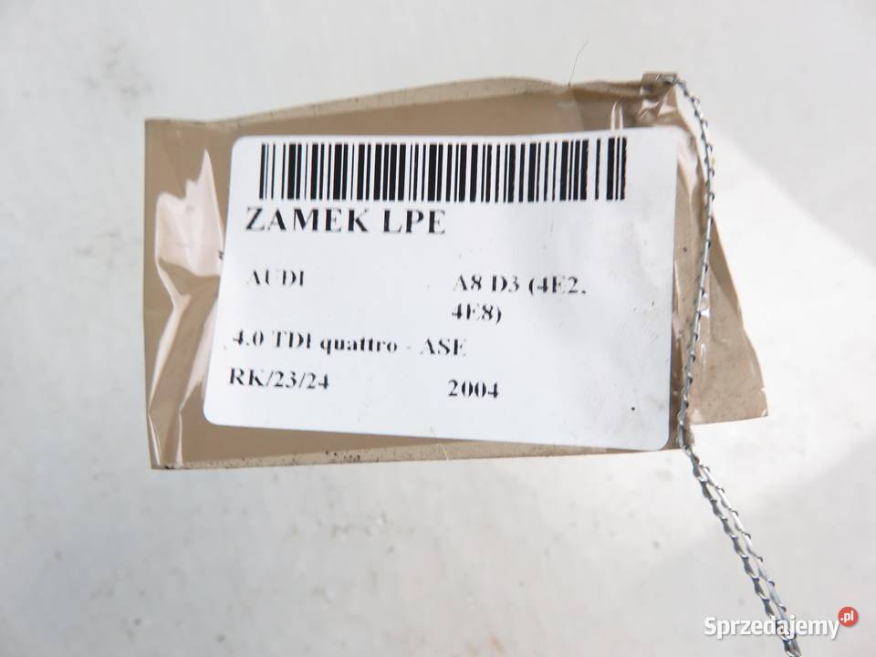 ZAMEK LEWY PRZEDNI AUDI A8 D3 4E8 4E1837015 9 małopolskie
