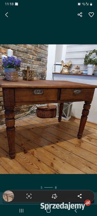 Stół przedwojenny stary retro elektycxny ciezki 73cm sprzedam