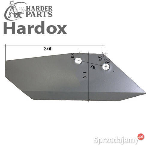 Lemiesz HARDOX 96650031 części do grubera nieuszkodzony