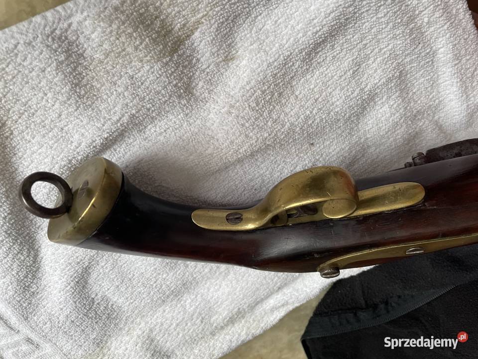 Angielski pistolet wojskowy skałkowy zachodniopomorskie Czaplinek