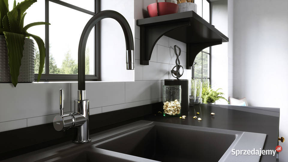 Bateria zlewozmywakowa Ferro Zumba czarna BZA4B Łódź