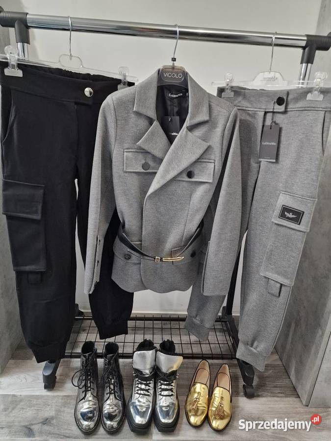 Garnitur Komplet Marynarka Spodnie Xs S Żywiec