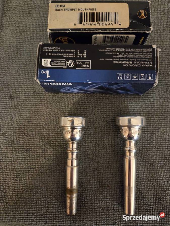 Ustniki do trąbki Yamaha 14b4 i Vincent Bach 5A blaszane Instrumenty dęte Łęczyca