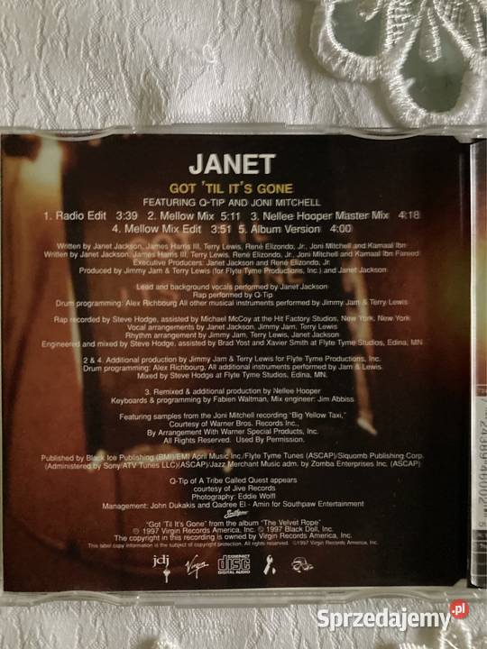 Płyta CD Single Janet Jackson Got Til Its Gone Czerwionka-Leszczyny sprzedam