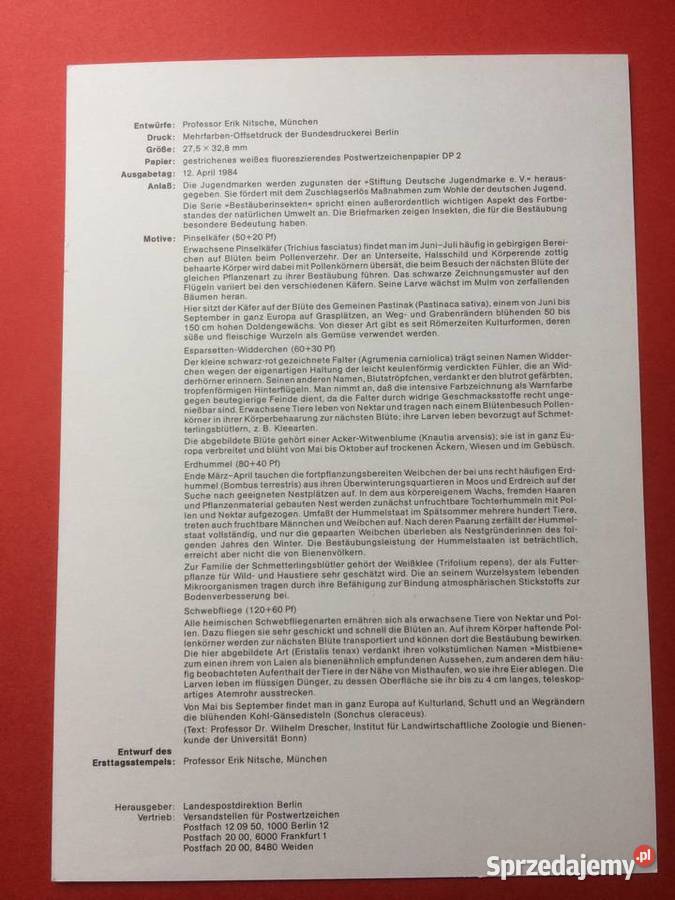 555 Niemiecki Specjalny Znaczek Pocztowy Szczecin sprzedam