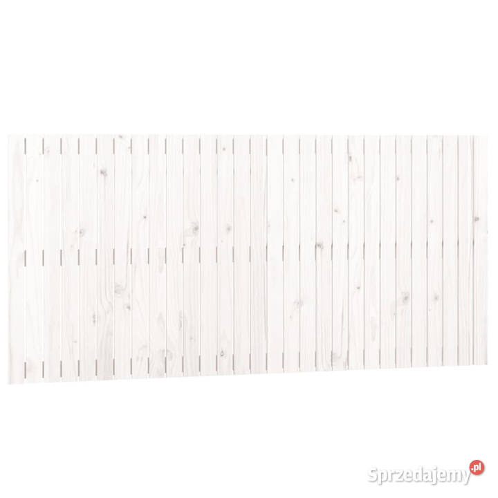 Wezgłowie łóżka białe 185x3x90 lite drewno mazowieckie Warszawa