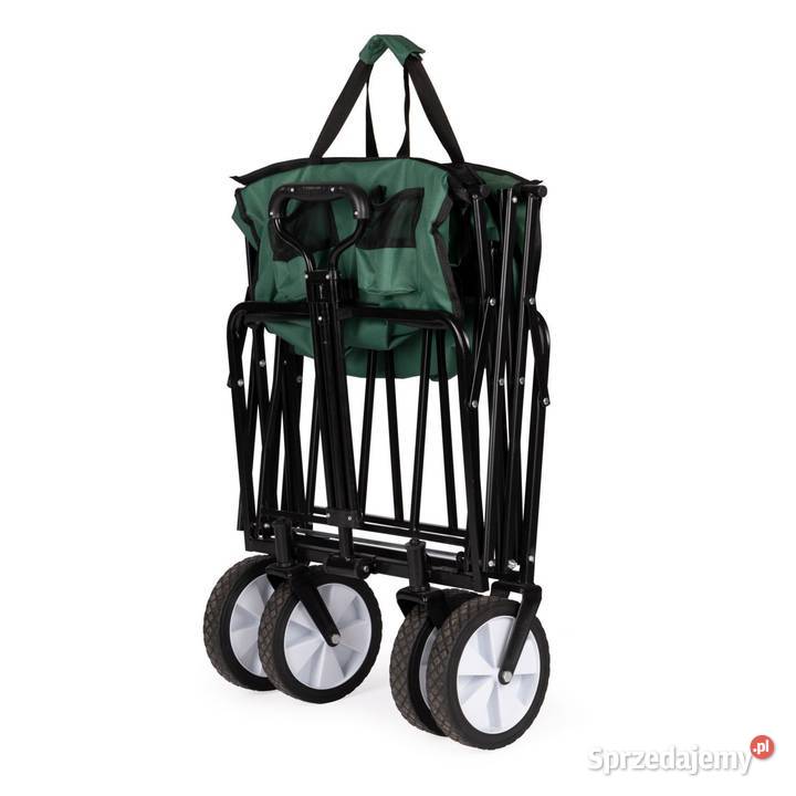 Składany duży wózek ogrodowy plażowy turystyczny wielkopolskie