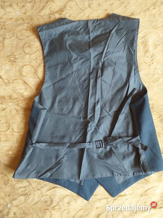 Kamizelka Popielata 6 Guzików 2 Kieszonki NOWA Odzież wyjściowa Bydgoszcz