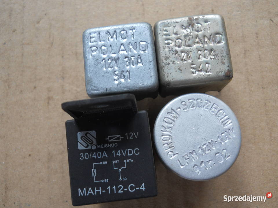 Przekażniki 12v 541 542 LEM 10W MAH 112 4 przekaźniki Biecz