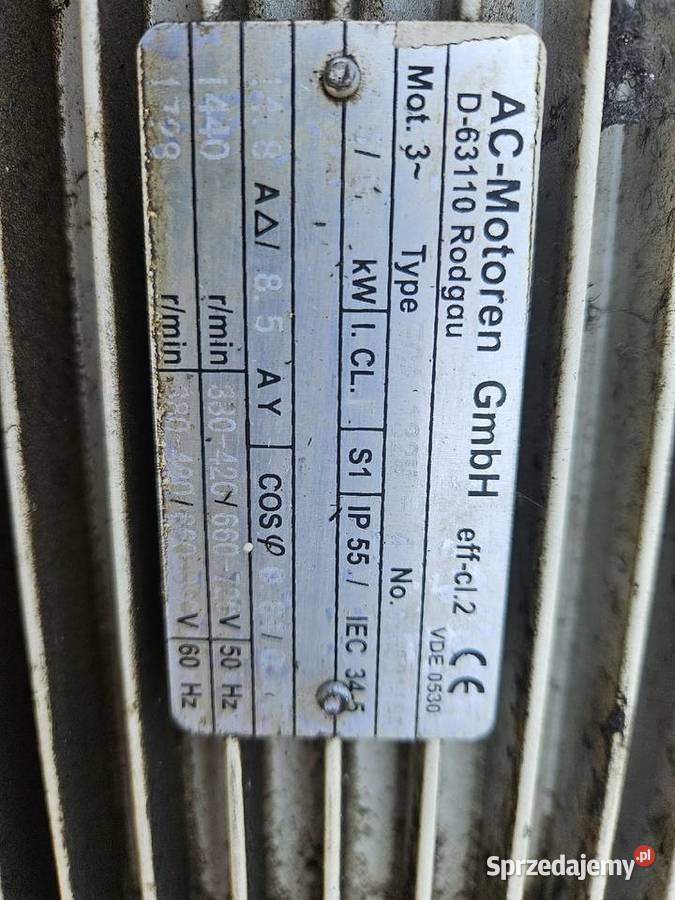 Silnik elektryczny D63110 VDE 0530 dolnośląskie Szymanów