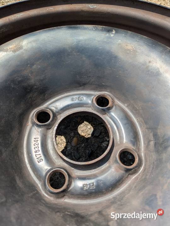 Komplet felg stalowych 15 Fiat 4x100 ET43 OEM Średnica 15" Felgi Dąbrowa Górnicza
