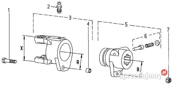 Panewka lożyskowa 52 x 551 x 34 mm 1650492 małopolskie Kamionna