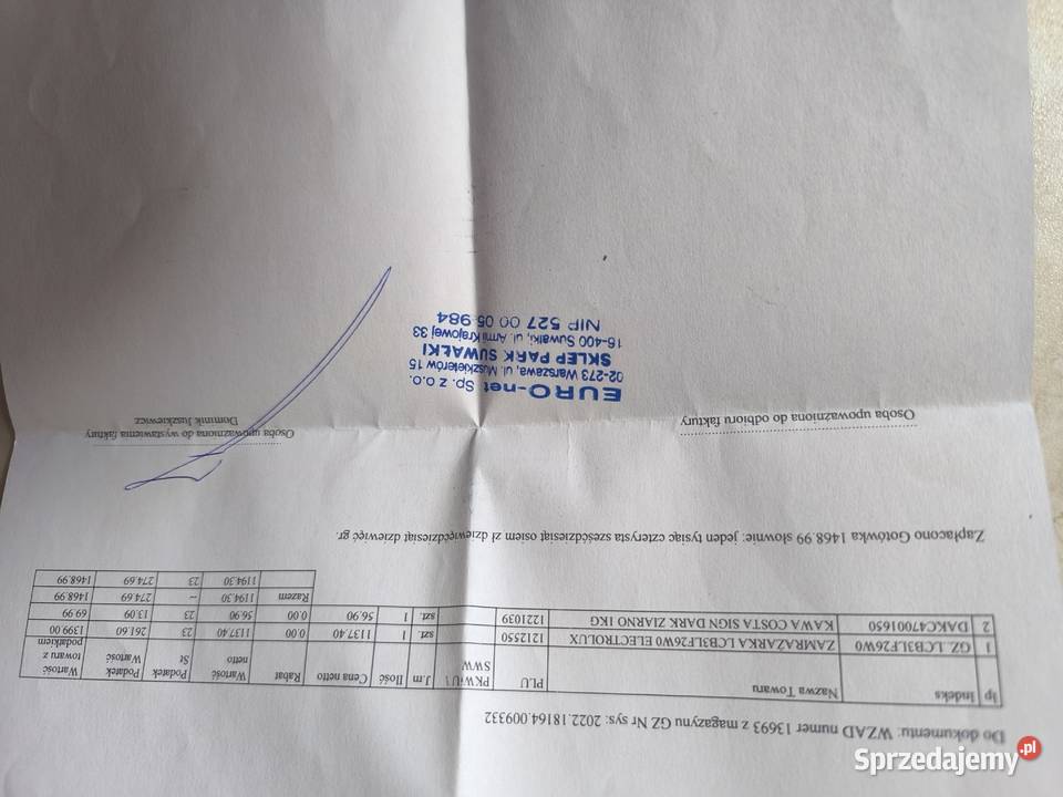 Zamrażarka Elekrolux Suwałki