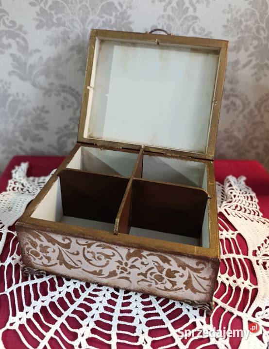 Szkatułka retro na bizuterię skarby młodej damy Stalowa Wola