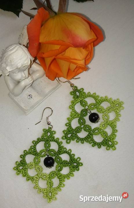 Kolczyki frywolitkowe małopolskie