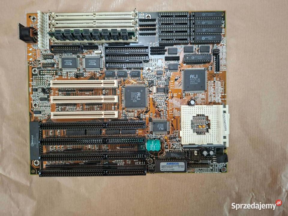 Retro Zestaw 486Płyta główna PC Chips M912 Intel Dębica