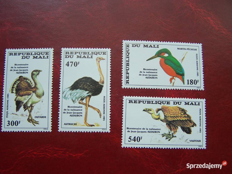 Mali 1985 MNH Mi 104649 Fauna Ptaki J Audubon Tychy