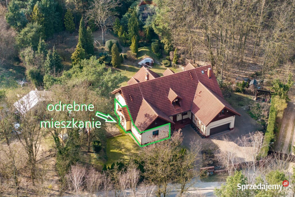 Klimatyczny dom odrębne mieszkanie duża działka 6710zł/m2 Jerzykowo sprzedam