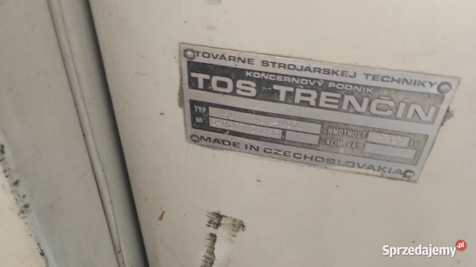 tokarka TOS TRENCIN SUI 402000 uchwyt 250mm dolnośląskie Syców sprzedam