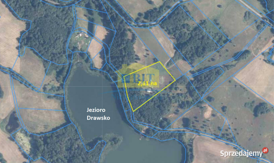 Działka 212 ha jeziorze Drawskim zachodniopomorskie
