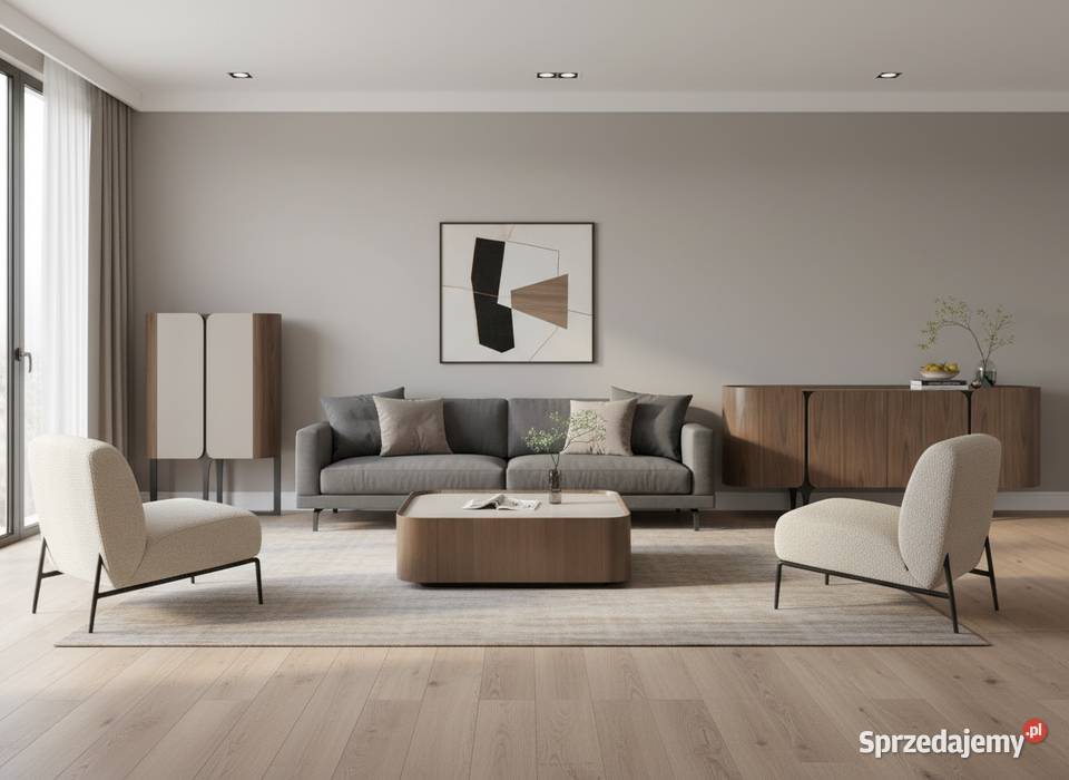 Komoda loft Linea orzech włoski kaszmir stal małopolskie Golkowice